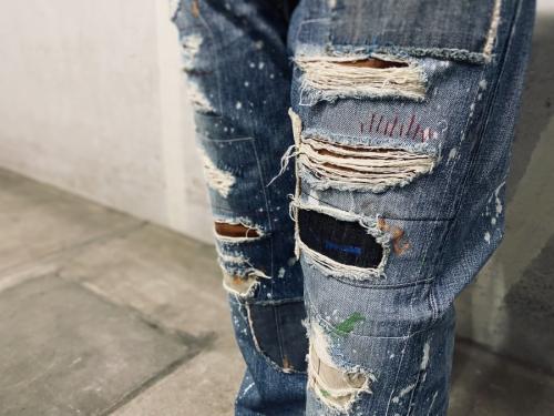 501XX HARD WORN&REPAIRED / リメイクデニムパンツの55501-0049