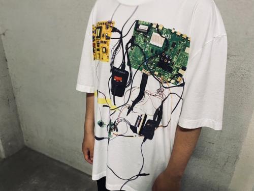 マルタンマルジェラ 10のクルーネックプリントTシャツ