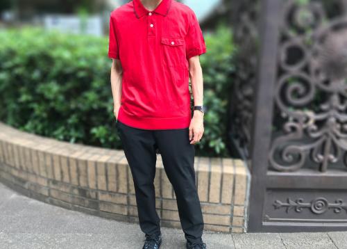 モンクレールのMAGLIA POLO / 袖ワッペンマアグリアポロシャツ