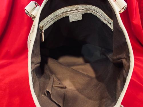 GGキャンバスレザートートバッグの153009