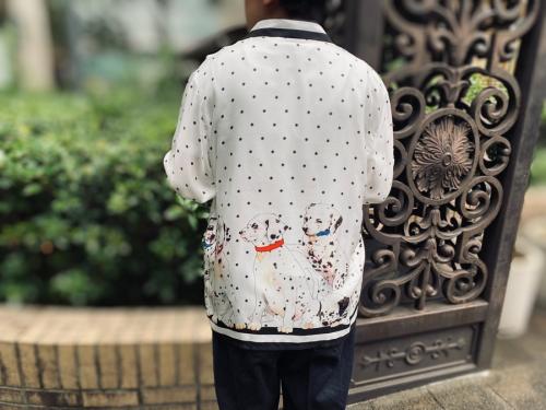 カサブランカのPRINTED SILK SHIRT - FAMILLE DE CHIOT