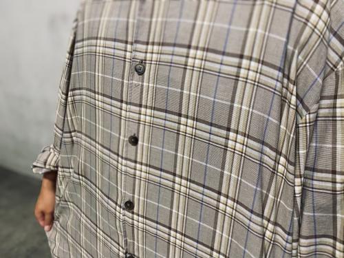 オーバーサイズチェックシャツのカジュアルブランド