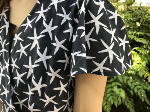 ヒトデ柄カシュクールワンピースのワンピース