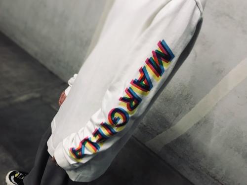 メゾン マルジェラ 10のアームプリントロングスリーブカットソー