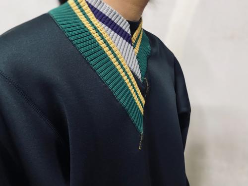 P/R/P MIX V-NECK SWEAT/PeダンボールVネックスウェットの21WCM-T02202