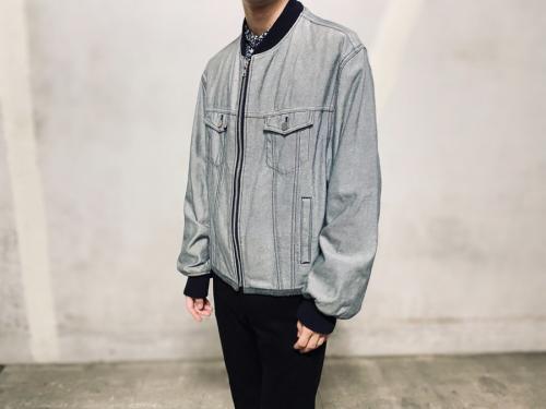 コム デ ギャルソン オム プリュスのアウトサイドデニムジャケット
