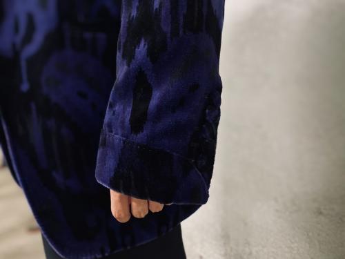 ベロアテーラードジャケットのジャケット