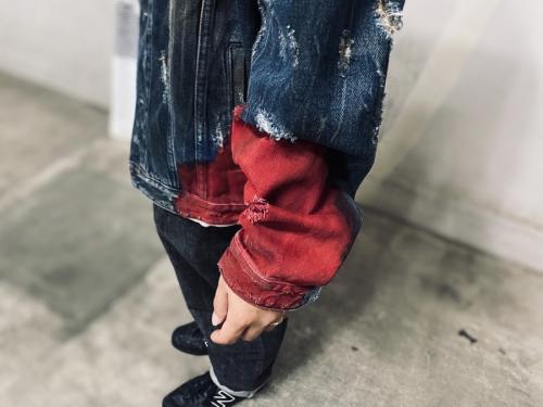 ワイアットDIPダイデニムのデニムジャケット