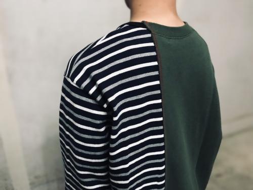 カラービーコンのスウィッチングスウェットトップ