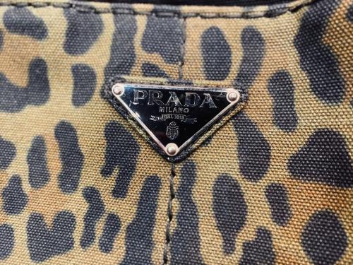 レオパード柄 ミニカナパ2WAYハンドバッグのハンドバッグ