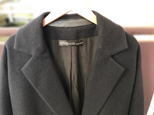 トラントドゥ パラディのサイドジップカシミヤブレンドチェスターコート