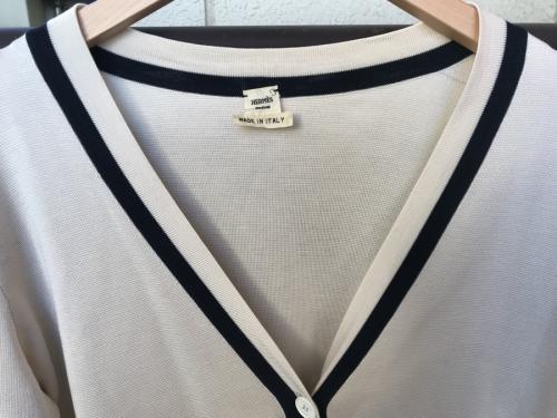 エルメスのカシミヤブレンドシルクニットカーディガン