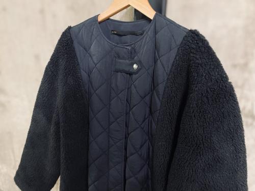 ミュラーオブヨシオクボのキルティングボアコート/Quilting boa coat