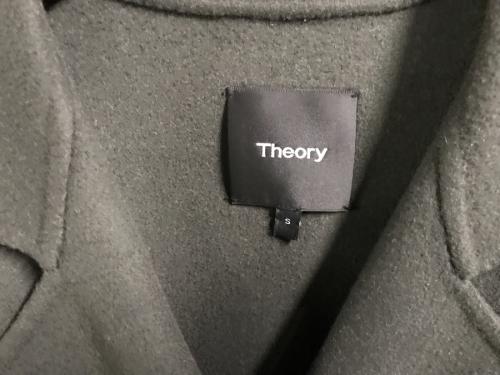 セオリーのダブルブレストロングコート/ Luxe New Divide DB Belt Coat DF J