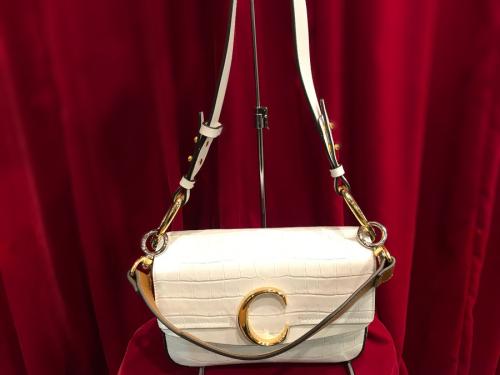 クロエCクロコ型押し2WAYショルダーバッグのS191A87M-100