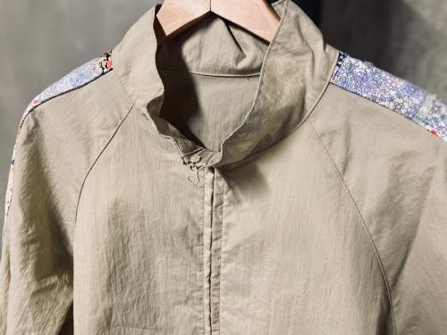 クオンのソルトシュランクナイロントラックジャケット/SALT SHRUNK NYLON TRACK JKT