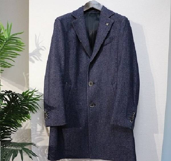 新品同様LARDINI チェスターコート　スポルヴェリーノ　48 LARDINI (ラルディーニ) Spolverino Chester coat (スポルベリーノ