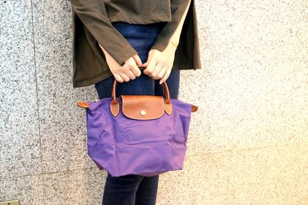 ロンシャン トートバッグL パープル 新品】 ロンシャン ル プリ