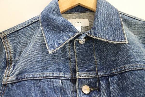 582u*美品 ハイク HYKE タイトフィット デニム ジャケット HYKE - ハイク HYKE デニムジャケットの通販 by KOMEHYO ONLINE