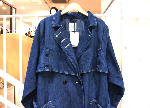 May様☆新品タグ付き fill the bill デニム トレンチコート 18年新作！話題の国内ブランドFILL THE BILL(フィルザビル)より人気