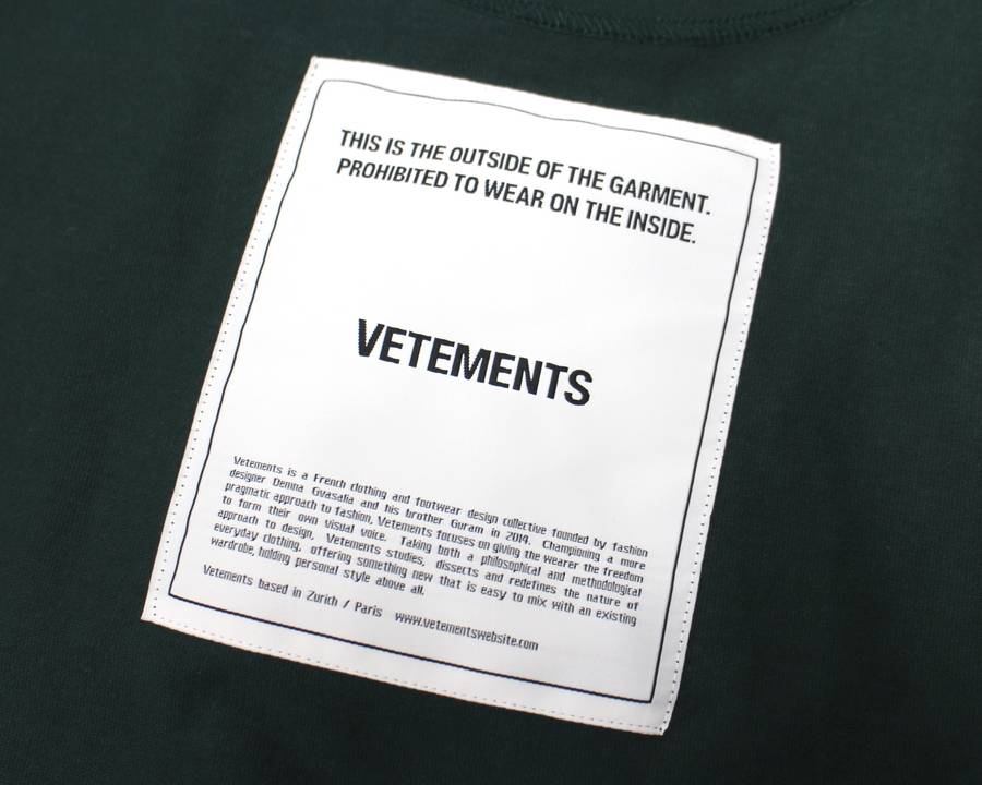 ストリート最前線。VETEMENTS/ヴェトモン18AWアイテム奇跡の入荷 ストリート最前線。VETEMENTS/ヴェトモン18AWアイテム奇跡の入荷