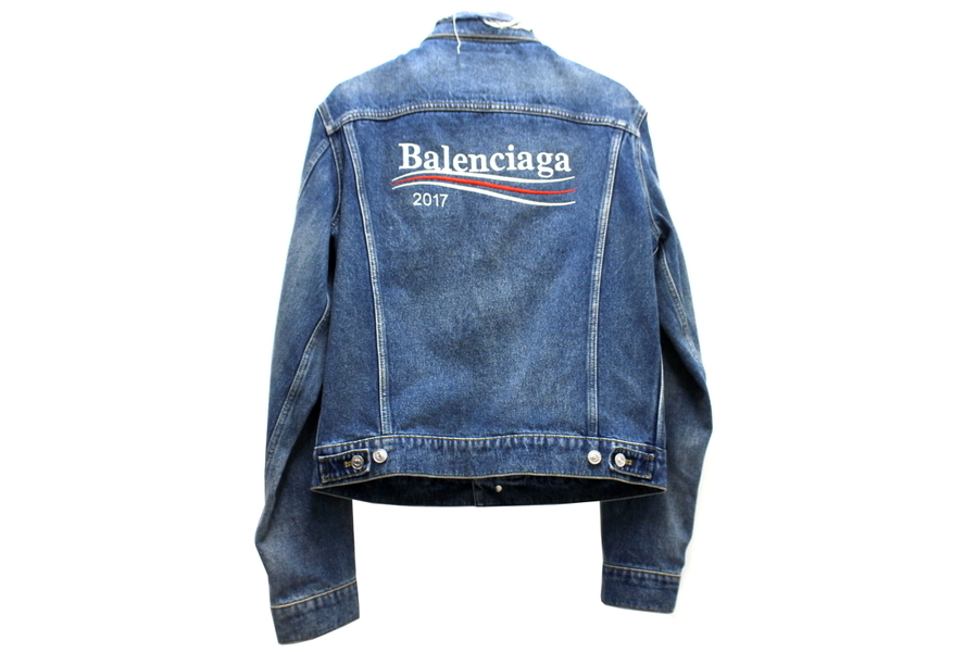 BALENCIAGA/バレンシアガよりキャンペーンロゴデニムジャケット