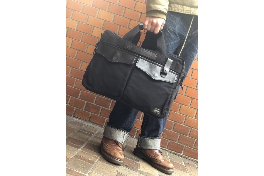 【未使用タグ付】PORTER バズリクソンズ BR01688 ブリーフケース PORTER×Buzz Rickson's”ポーター×バズリクソンズ”より2WAYブリーフ