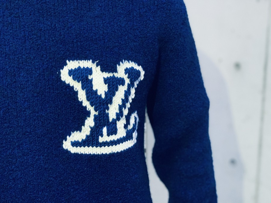 LOUIS VUITTON /ルイヴィトン 】インタルシアークルネックニット LOUIS VUITTON /ルイヴィトン 】インタルシアークルネックニット