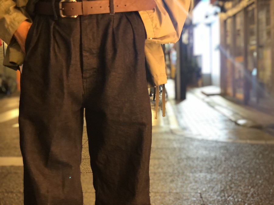 HATSKI/ハツキ】２タックデニムトラウザーのご紹介。[2020.09.26発行]