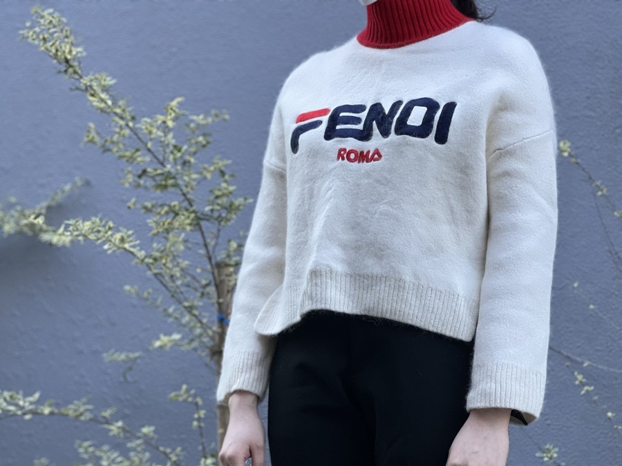 【新品未使用】FENDI FILAコラボ シルクワンピース 42