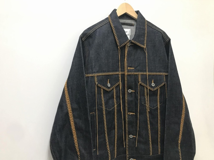 ジャケット・アウター doublet BIG STITCH DENIM BLOUSON 20AW doublet◇BIG STITCH DENIM BLOUSON/Gジャン/S/コットン/BLK
