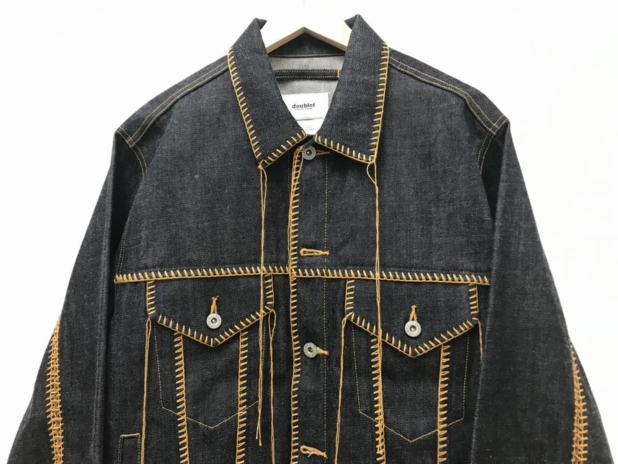 doublet BIG STITCH DENIM BLOUSON サイズS 気鋭ドメスティックブランド【doublet/ダブレット】BIG STICH DENIM
