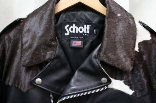 Schott Bros. 毛皮タイガー刺繍 レザージャケット ハラコ 【公式通販】