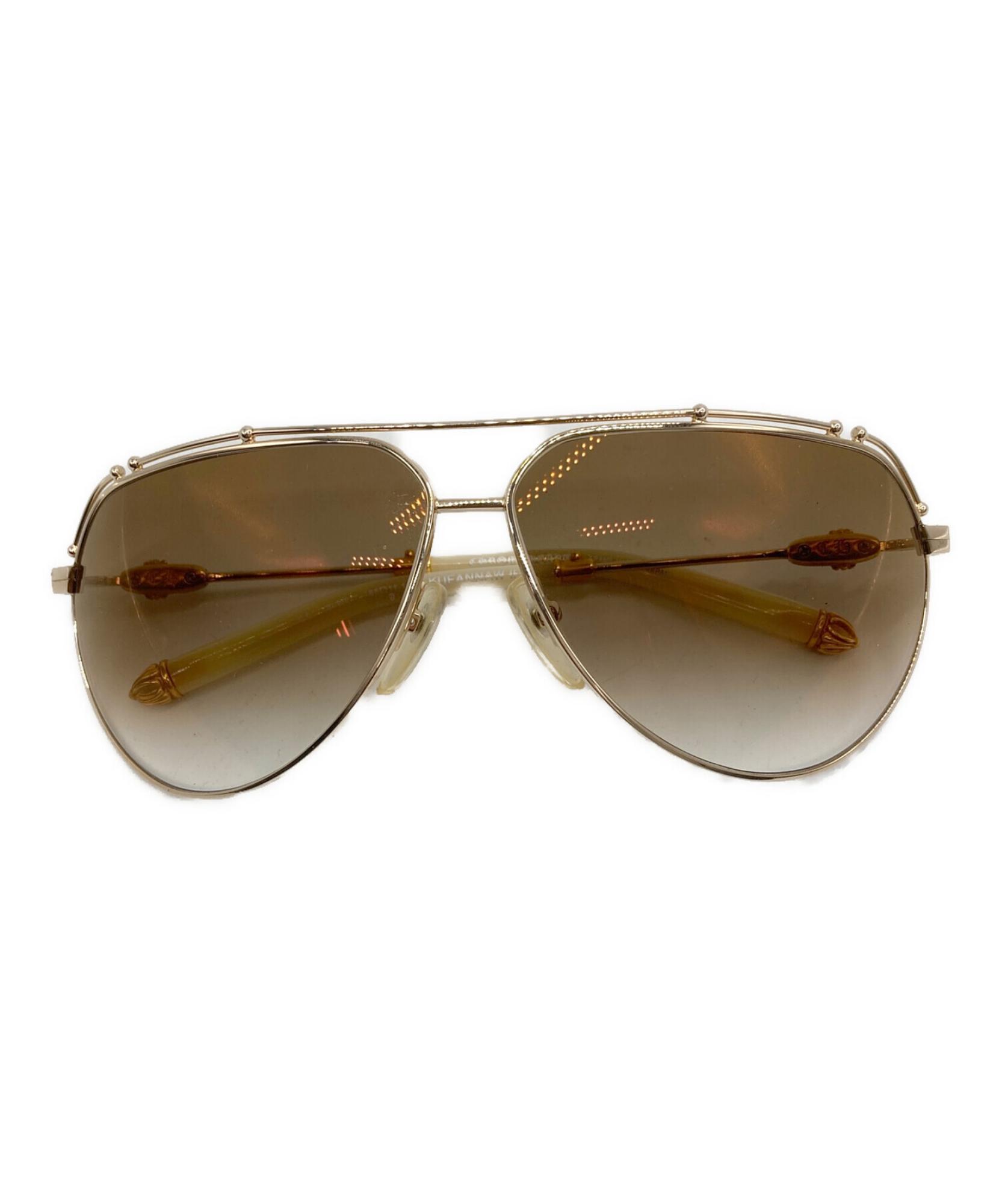 正規品　クロムハーツ　サングラス　KUFANNAW Ⅱ ゴールド　付属品完備 CHROME HEARTS / クロムハーツ】KUFANNAW II サングラス|日常を格上げ