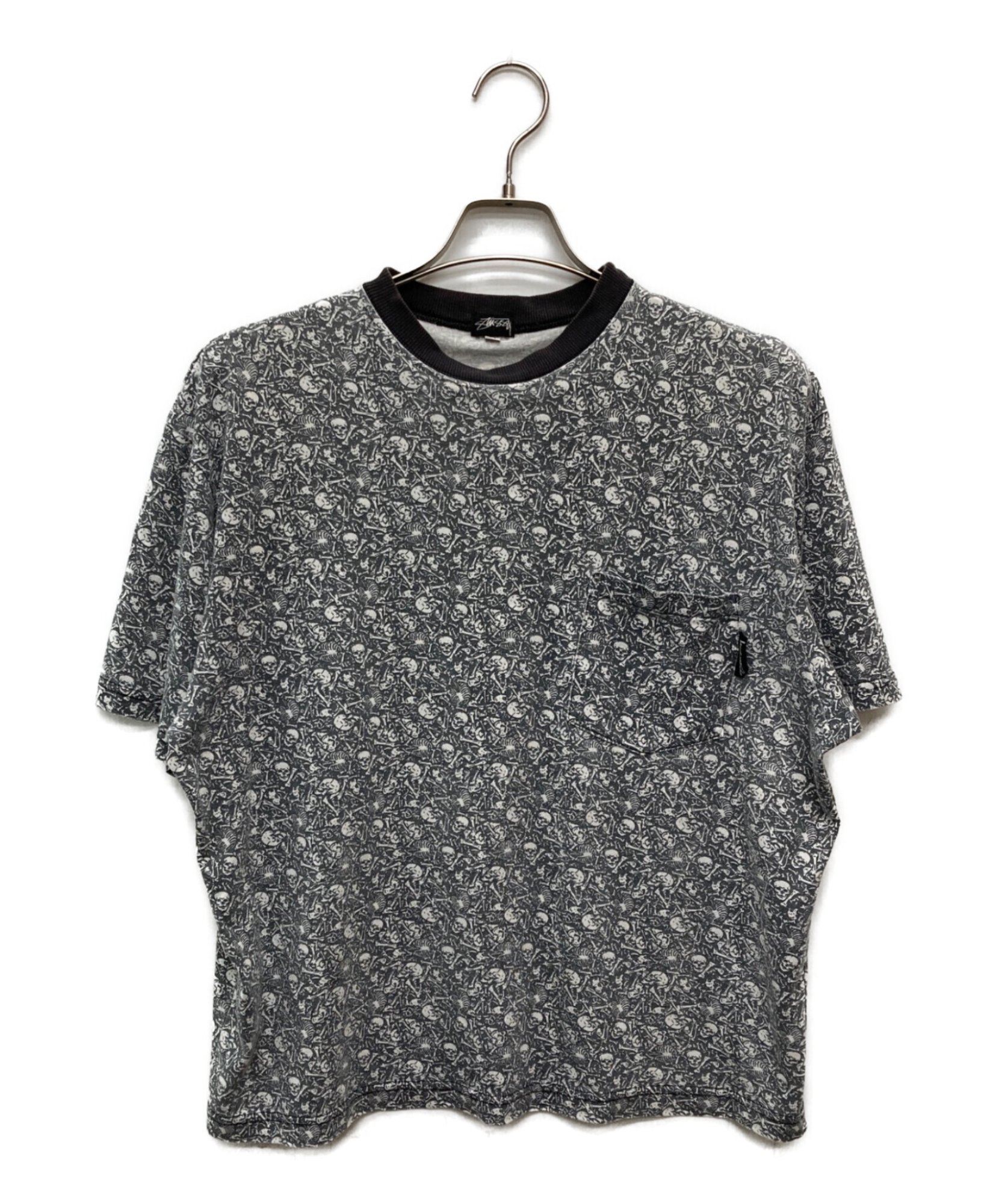 stussy / ステューシー】スカルプリント Tシャツ | 初期黒タグを冠した