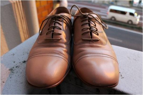 ストレートチップのシューズ