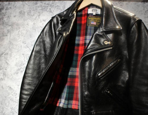 レザージャケットの古着　レザー