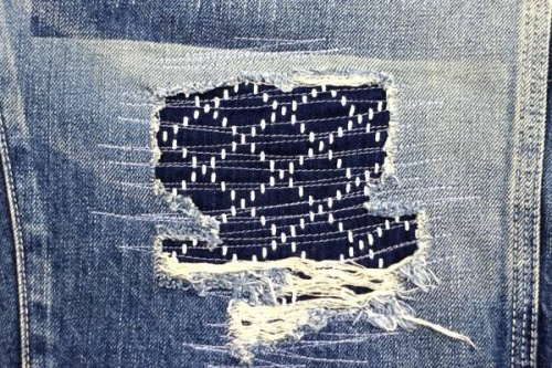 買取の刺し子デニム