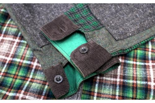 チェックシャツのメンズ