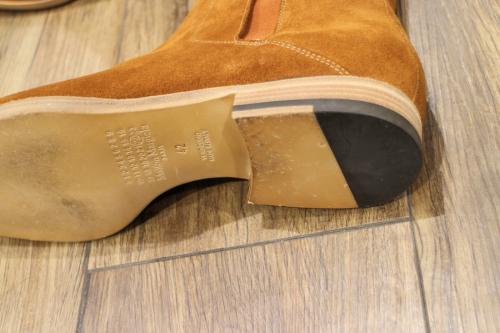 メゾン マルジェラのサイドゴアスウェードシューズ