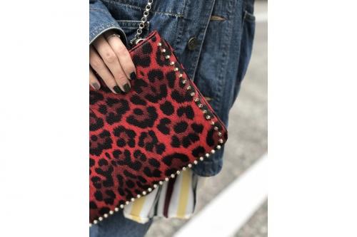 クリスチャンルブタンのルビポッシュレオーパード2WAYチェーンショルダーバッグ