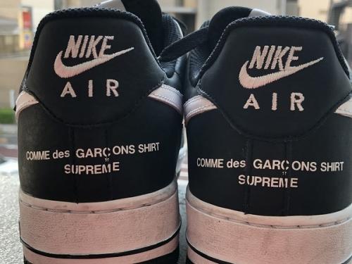 ナイキ×コムデギャルソン シャツ×シュプリームのAir Force 1 Lowトリプルネーム別注