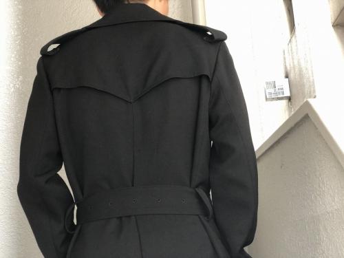 ワイズ ヨウジヤマモトのウールギャバオーバートレンチコート