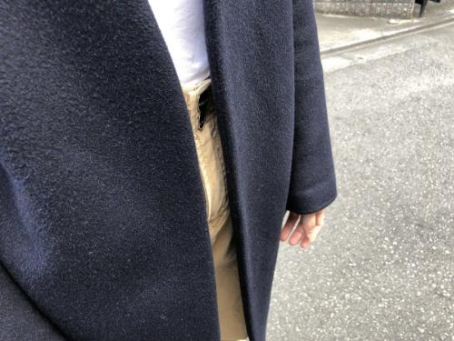 エンフォルドのウールリバーノーカラーコート