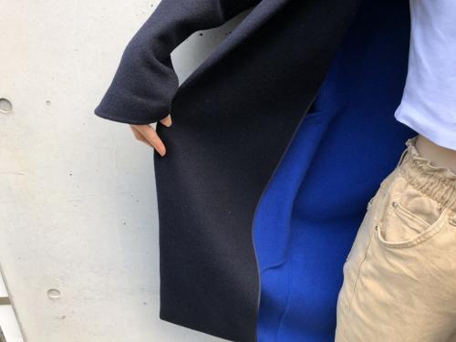 ウールリバーノーカラーコートのブランド買取