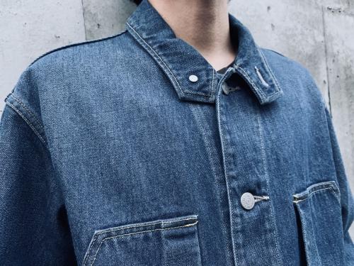ハードツイストデニムブルゾンのメンズ