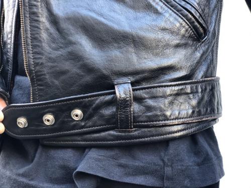 JH-1ダブルライダースジャケットの秋レザー