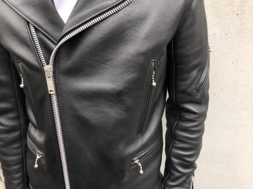 ジェームス グロースのラムレザーライダースジャケット
