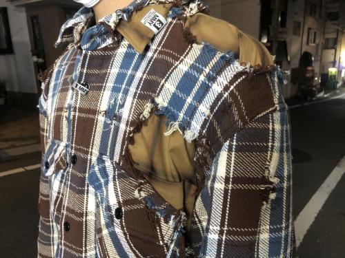 メゾン ミハラヤスヒロのブロークンレイヤーシャツ