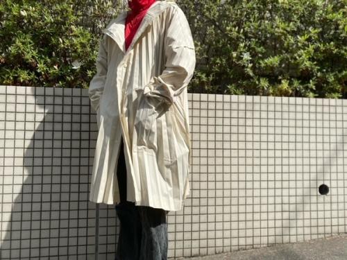 プリーツフーデッドコートのブランド買取